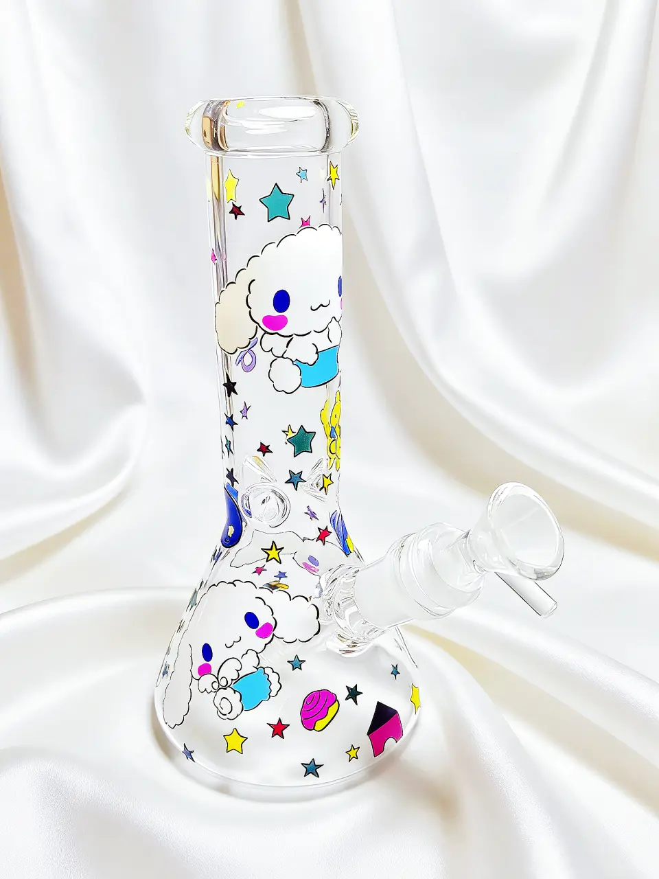 8 Inch Cinnamoroll Dreamy Cloud Beaker Glass Bong - Image 5