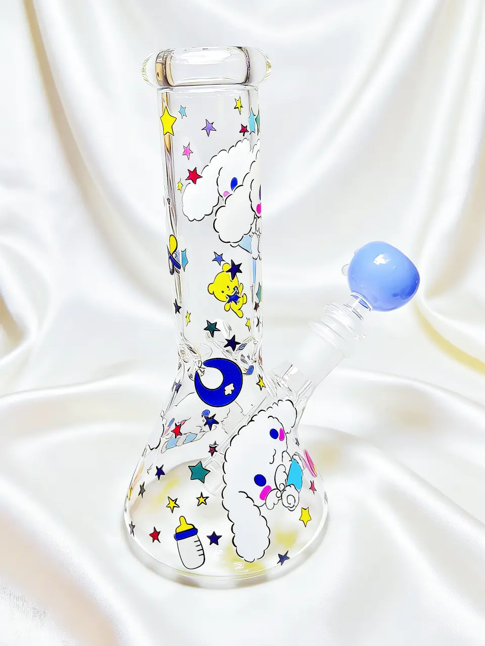 8 Inch Cinnamoroll Dreamy Cloud Beaker Glass Bong - Image 2