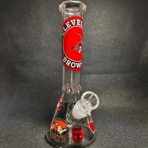 10 Inch Cleveland Browns NFL Beaker Glass Bong