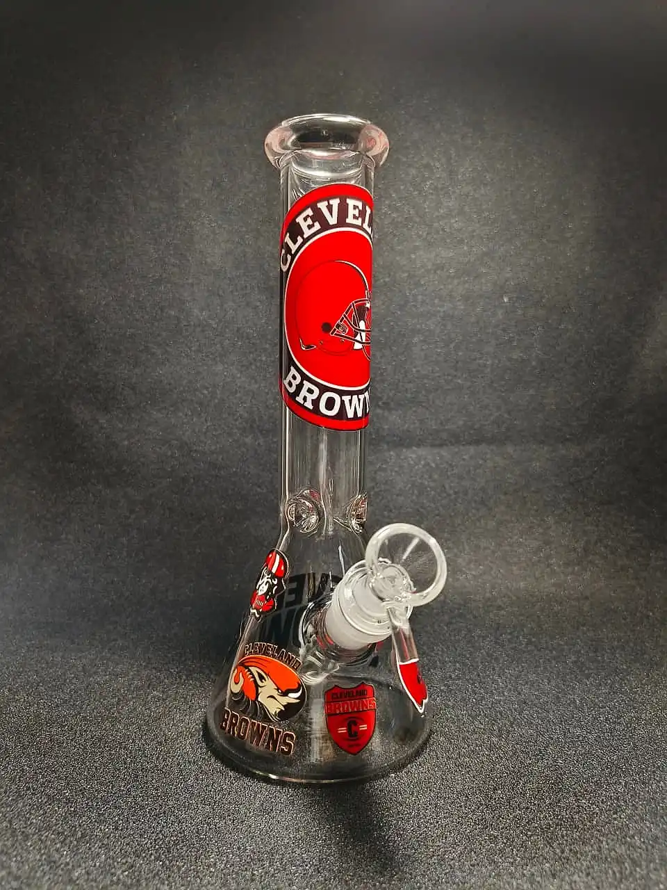 10 Inch Cleveland Browns NFL Beaker Glass Bong