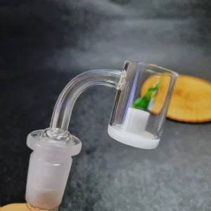 Core Reactor Opaque Bottom Quartz Banger with Central Pillar, 14mm Male 90°