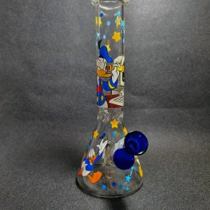 10 Inch Donald Duck Sailor Adventure Star Beaker Glass Bong