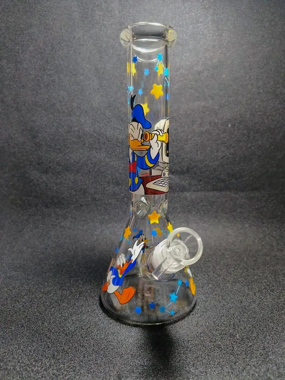 10 Inch Donald Duck Sailor Adventure Star Beaker Glass Bong - Image 7