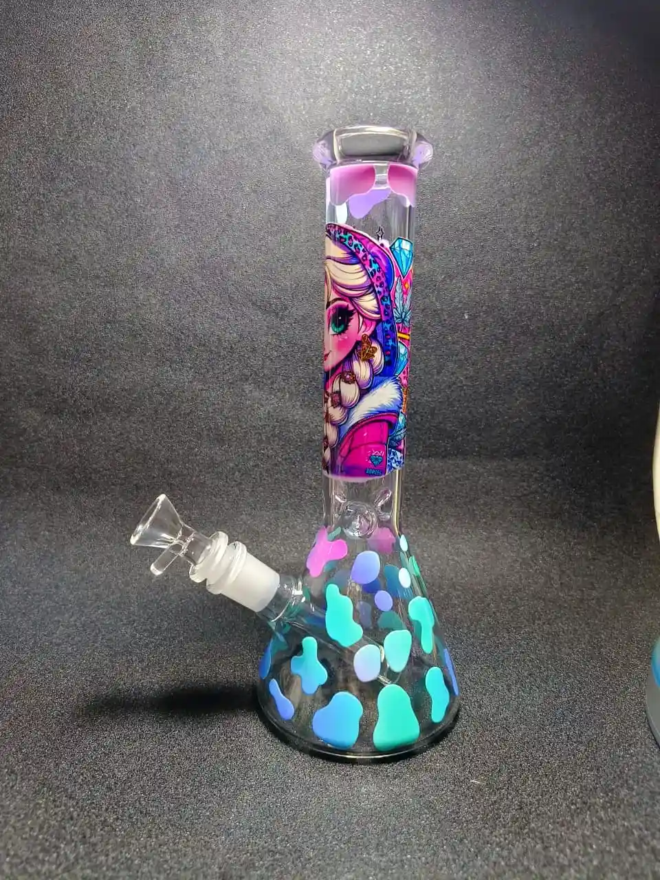 10 Inch Elsa Frost Queen Ice Flow Beaker Bong - Image 2