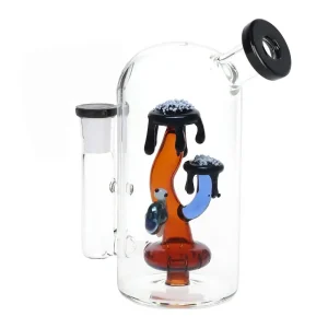 5.5 Inch Fantasy Mushroom and Snail Borosilicate Glass Bong
