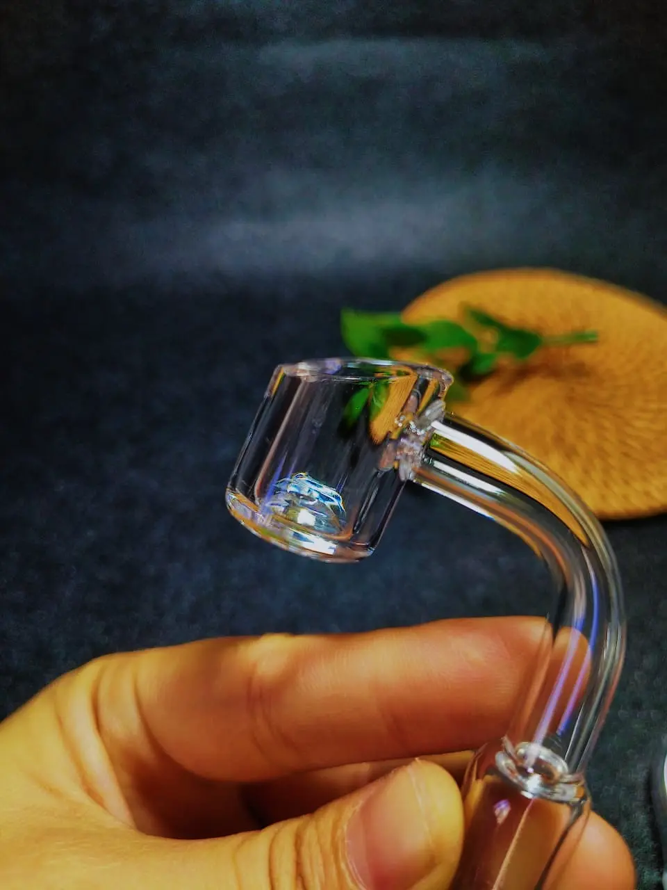 14mm Male 90° Flat Bottom Slanted Top Quartz Banger, 3mm - Image 3