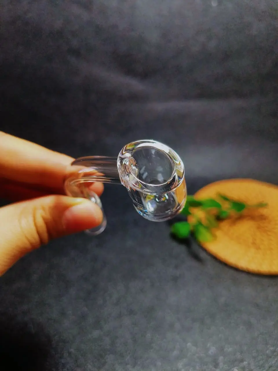 14mm Male 90° Flat Bottom Slanted Top Quartz Banger, 3mm - Image 4