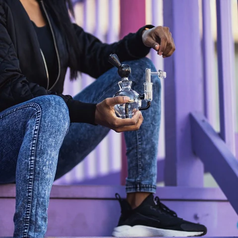 GRAV Orbis Sphera 7-Inch Borosilicate Glass Dab Rig - Image 2