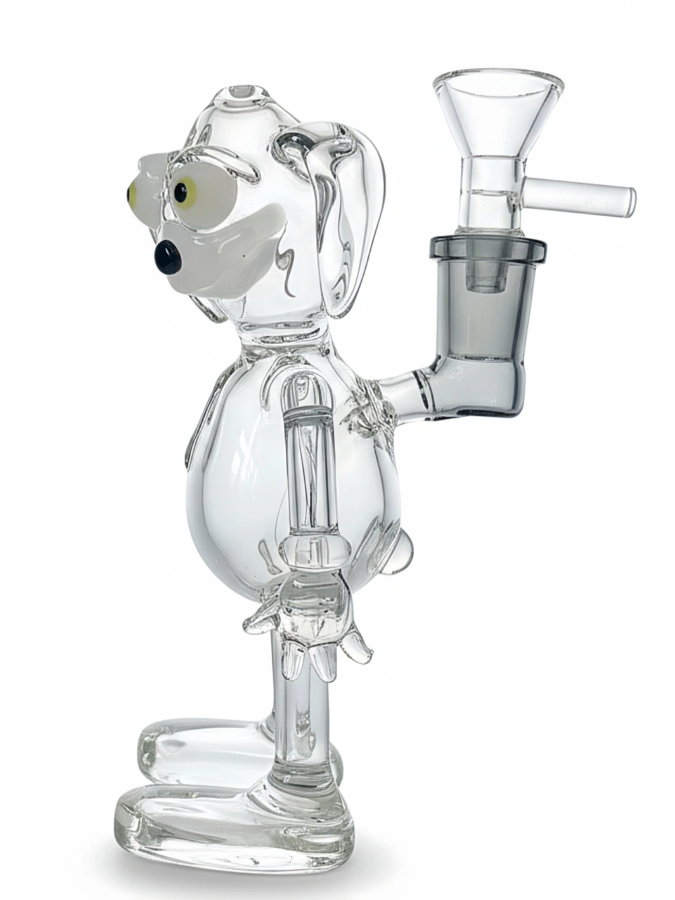 5.5-Inch Handcrafted Realistic Puppy Borosilicate Glass Bubbler Bong - Image 2