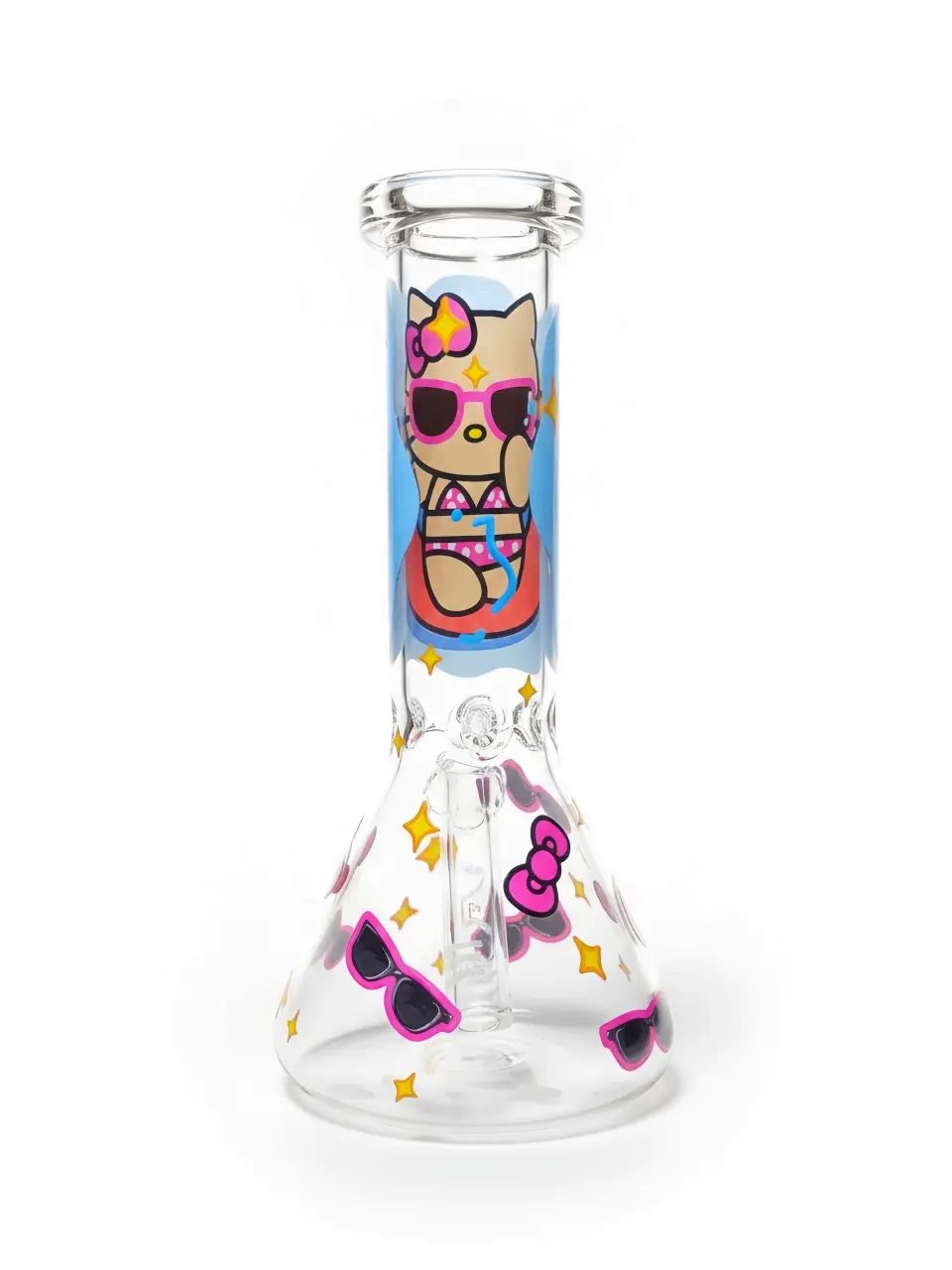 8 Inch Hello Kitty Bikini Beaker Glass Bong - Image 2