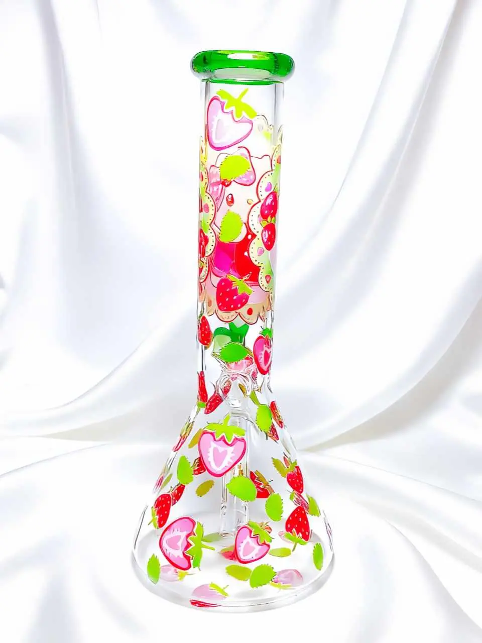 10-Inch Hello Kitty Strawberry Garden Beaker Bong - Image 2