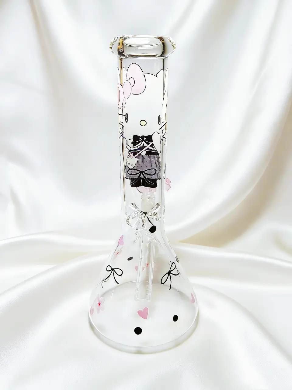 10-Inch Hello Kitty Lolita Lace Beaker Glass Bong - Image 6