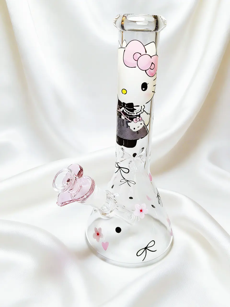 10-Inch Hello Kitty Lolita Lace Beaker Glass Bong - Image 5