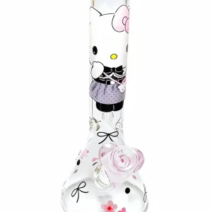 10-Inch Hello Kitty Lolita Lace Beaker Glass Bong