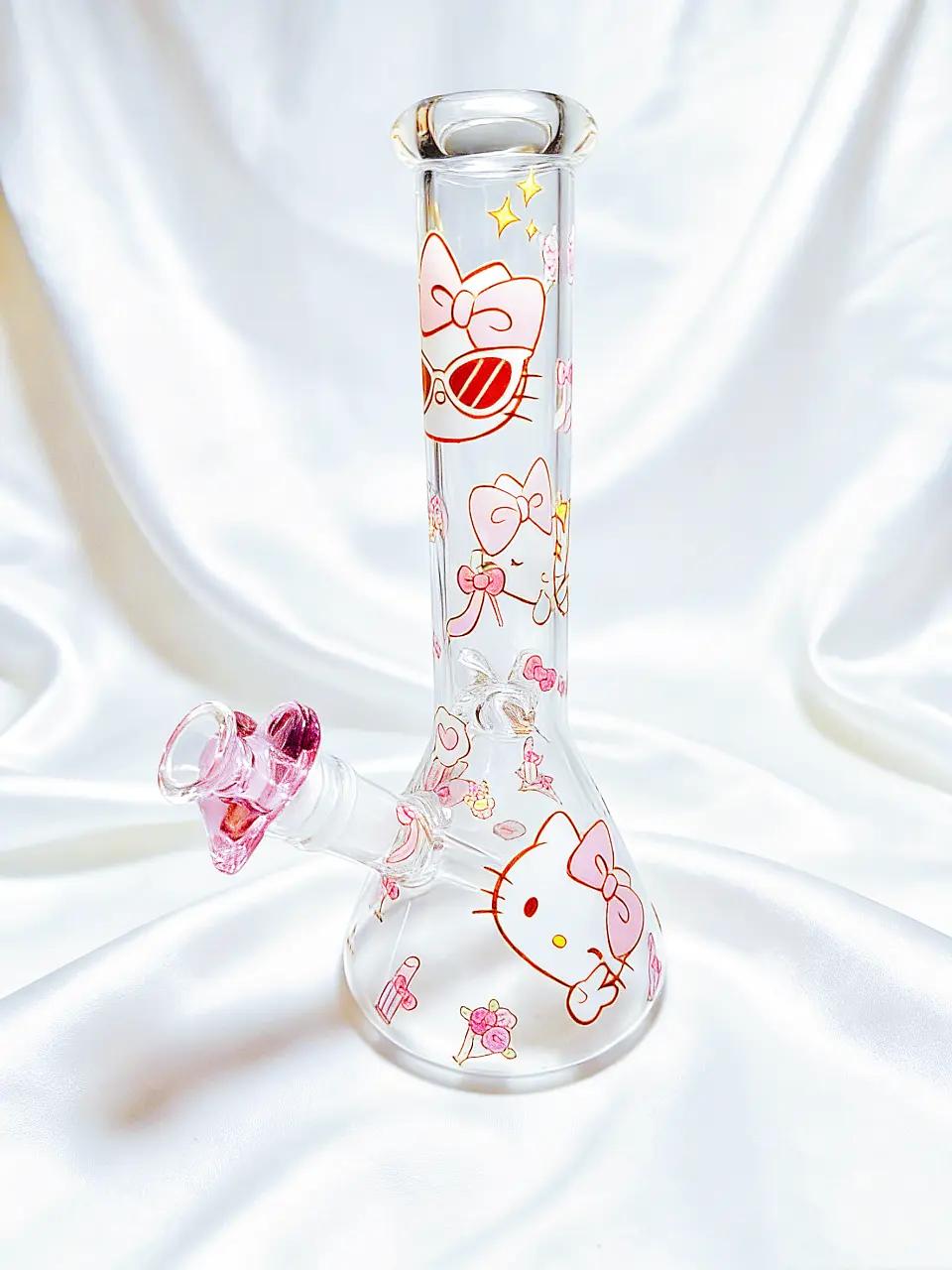 10 Inch Hello Kitty Modern Party Beaker Glass Bong - Image 4