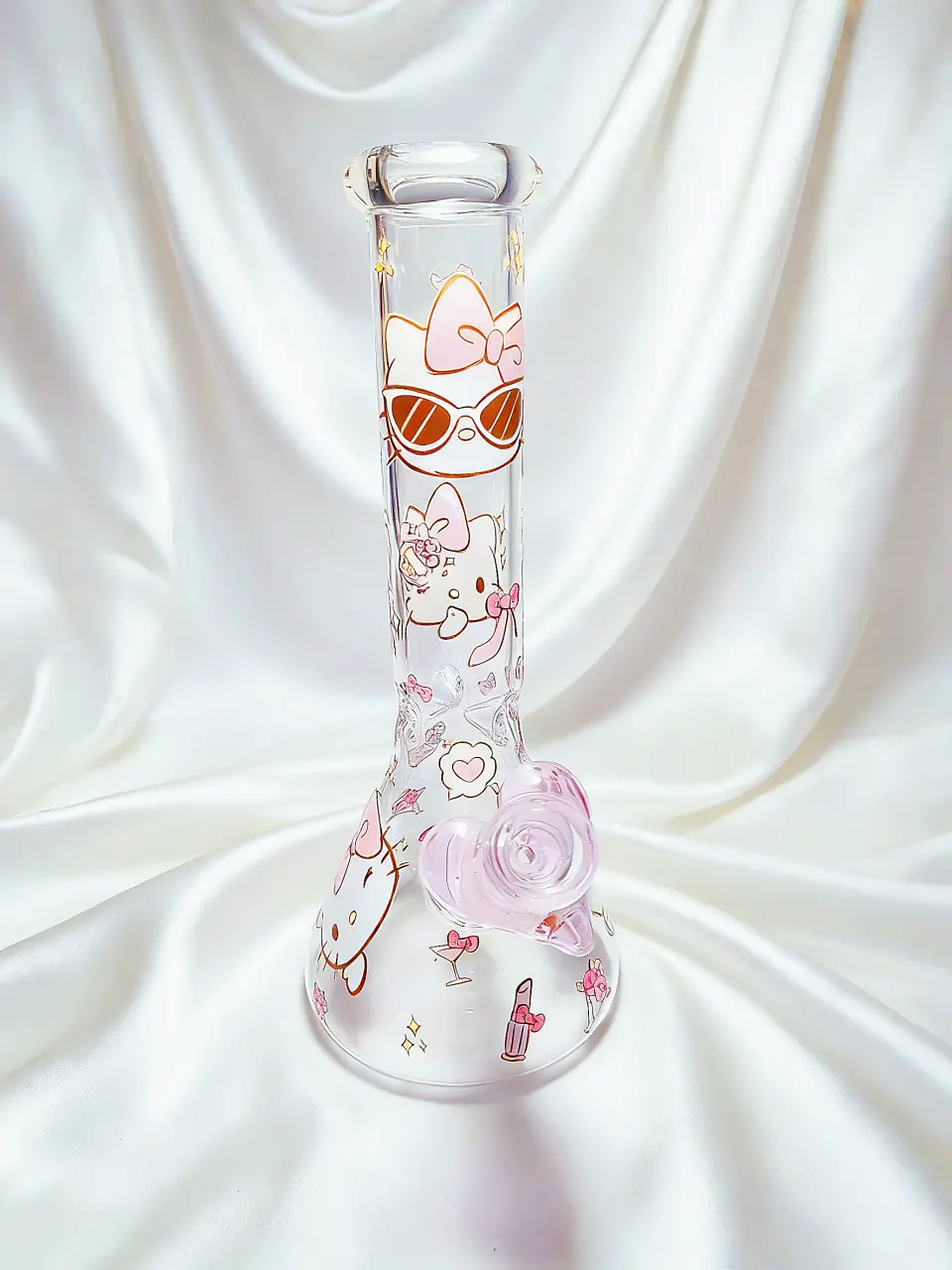 10 Inch Hello Kitty Modern Party Beaker Glass Bong