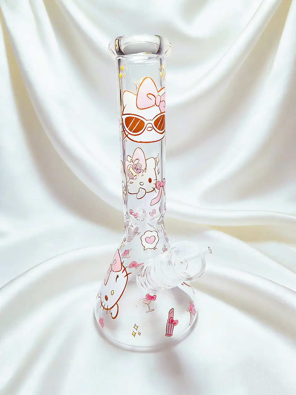 10 Inch Hello Kitty Modern Party Beaker Glass Bong - Image 5