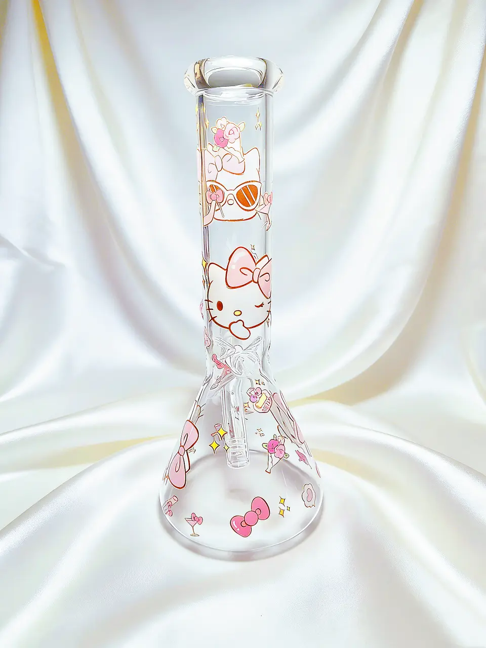 10 Inch Hello Kitty Modern Party Beaker Glass Bong - Image 2