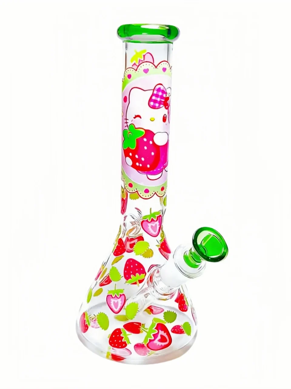 10-Inch Hello Kitty Strawberry Garden Beaker Bong