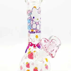 8-Inch Hello Kitty Strawberry Party Beaker Bong