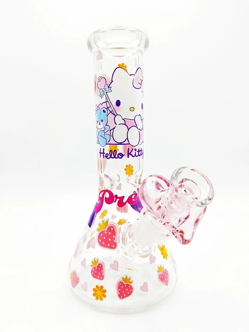 8-Inch Hello Kitty Strawberry Party Beaker Bong