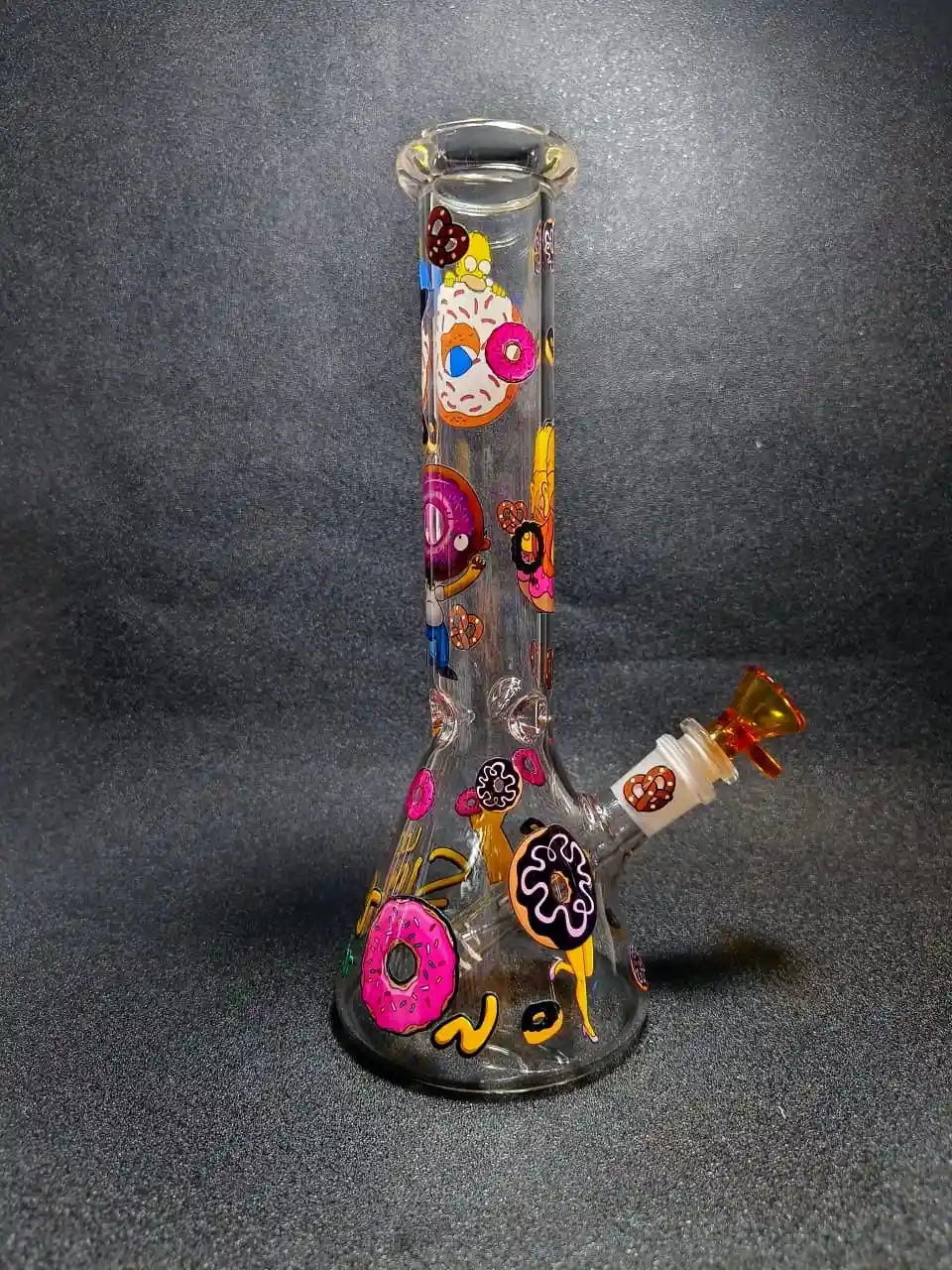 10 Inch Homer Simpson Donut Madness Beaker Bong - Image 2