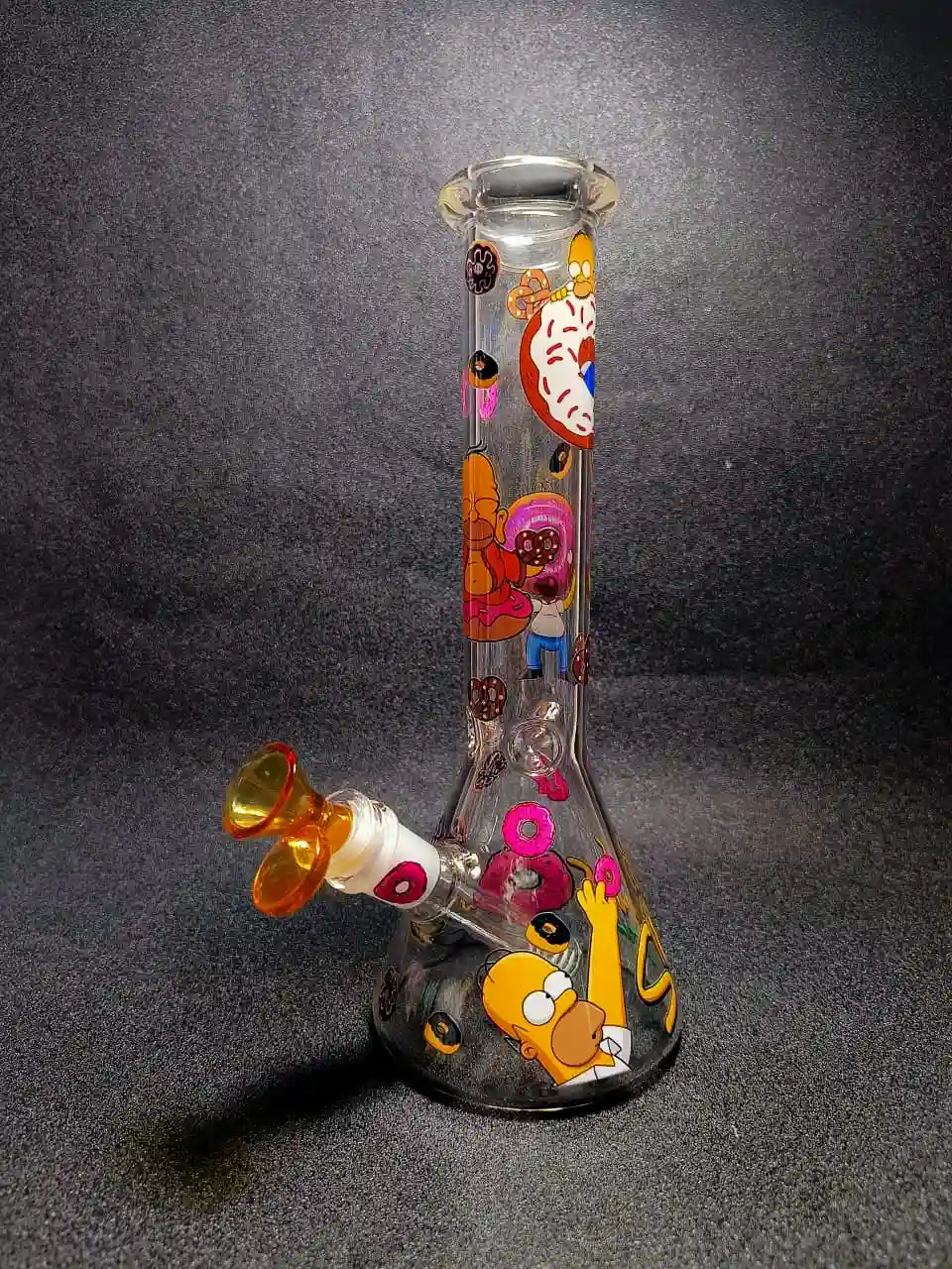 10 Inch Homer Simpson Donut Madness Beaker Bong - Image 4