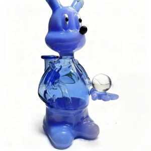 6 Inch Blue Honey Bear Borosilicate Glass Dab Rig