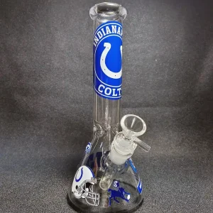 10 Inch Indianapolis Colts NFL Beaker Glass Bong