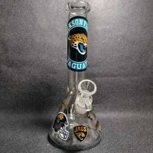 10-Inch Jacksonville Jaguars Inspired Beaker Glass Bong