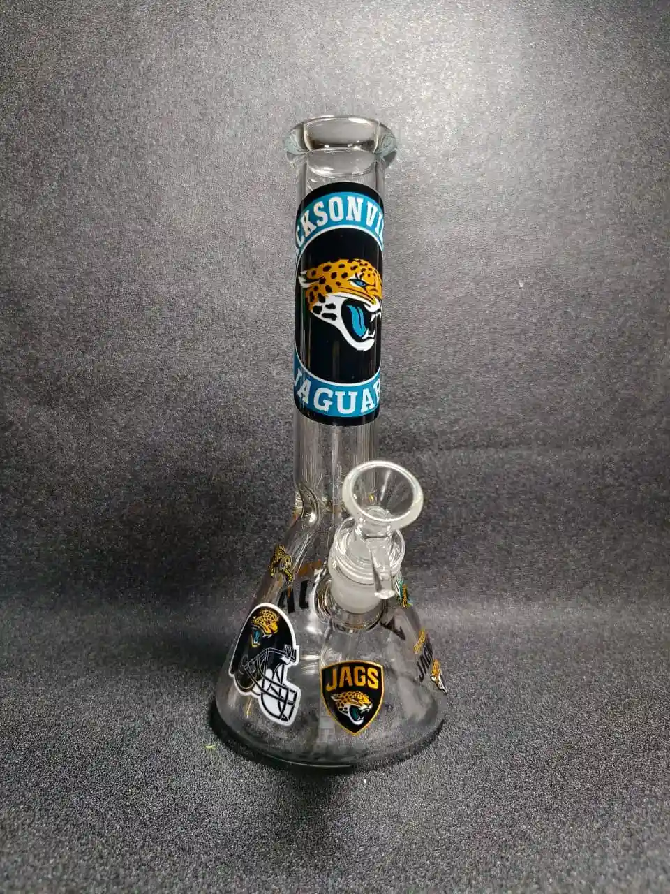 10-Inch Jacksonville Jaguars Inspired Beaker Glass Bong