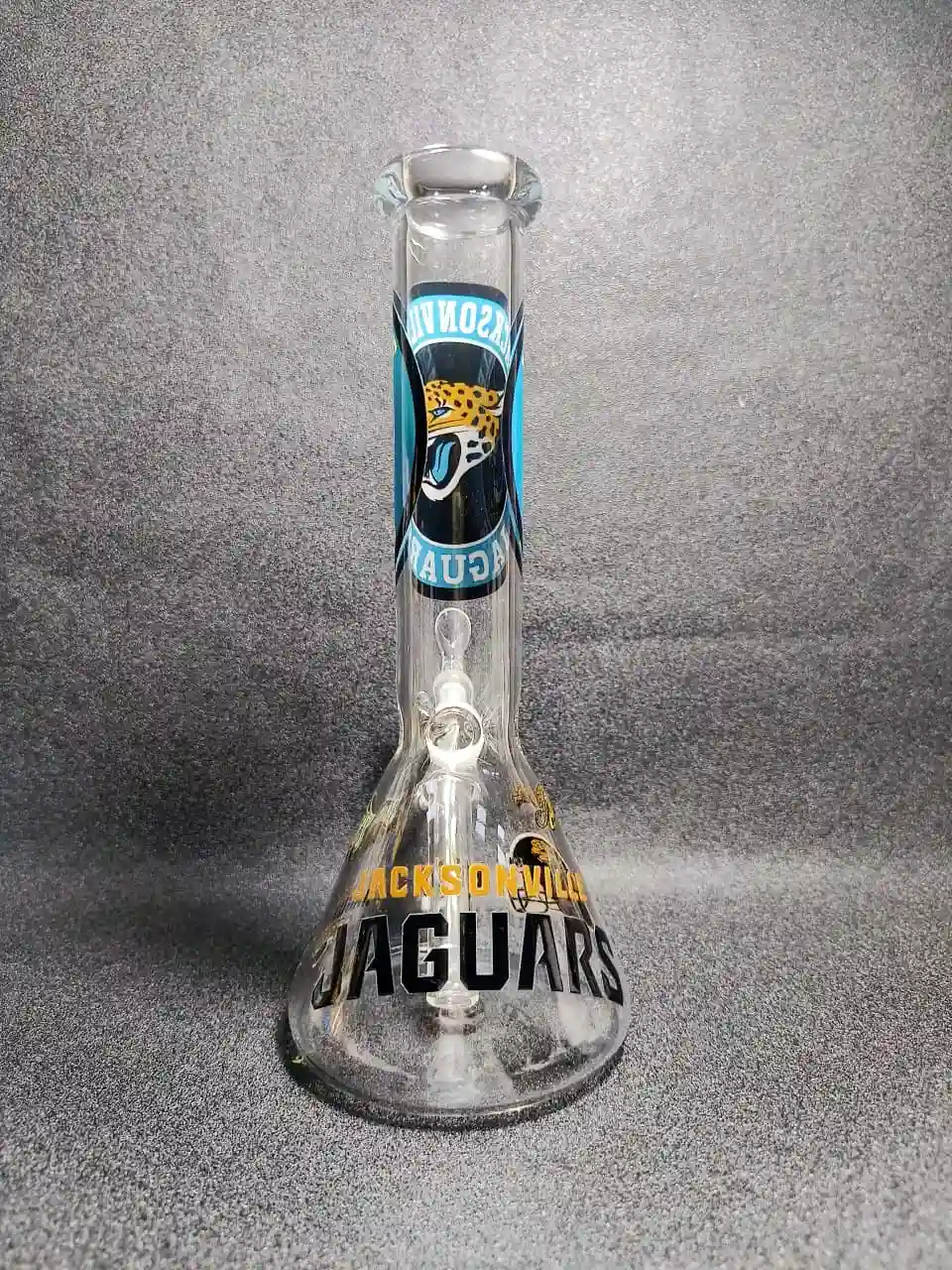 10-Inch Jacksonville Jaguars Inspired Beaker Glass Bong - Image 3