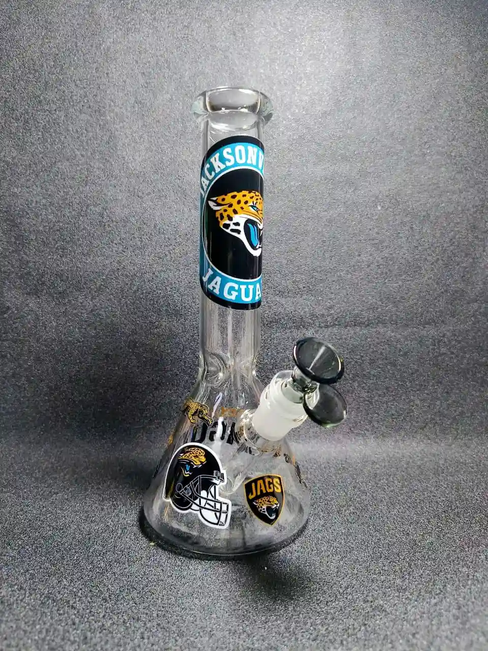 10-Inch Jacksonville Jaguars Inspired Beaker Glass Bong - Image 5