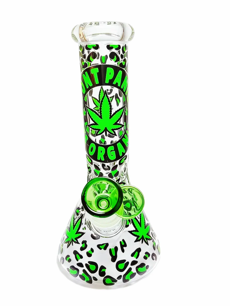 8 Inch Jungle Leopard It’s Organic Beaker Glass Bong