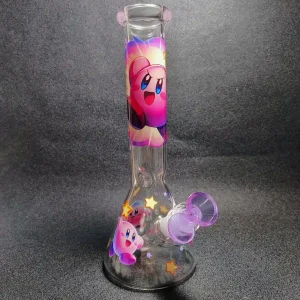10 Inch Kirby Colorful Star Beaker Glass Bong