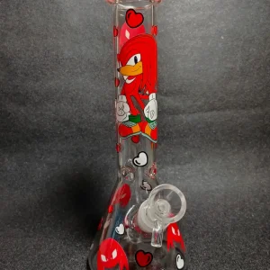 Knuckles Sonic the Hedgehog 10 Inch Beaker Glass Bong