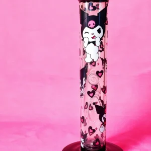 13 Inch 5mm Kuromi x Cookies Straight Tube Glass Bong