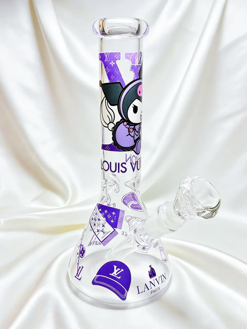 10-Inch Kuromi × LV Purple Beaker Glass Bong - Image 2
