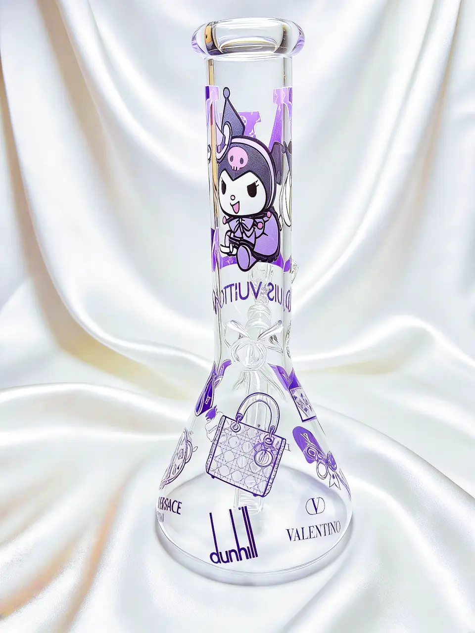 10-Inch Kuromi × LV Purple Beaker Glass Bong - Image 7