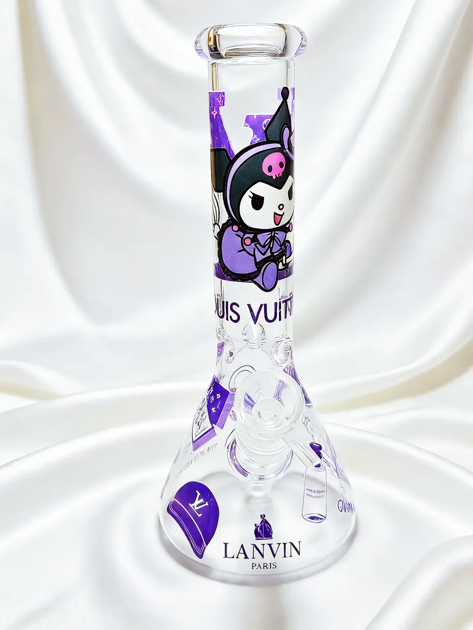 10-Inch Kuromi × LV Purple Beaker Glass Bong - Image 8