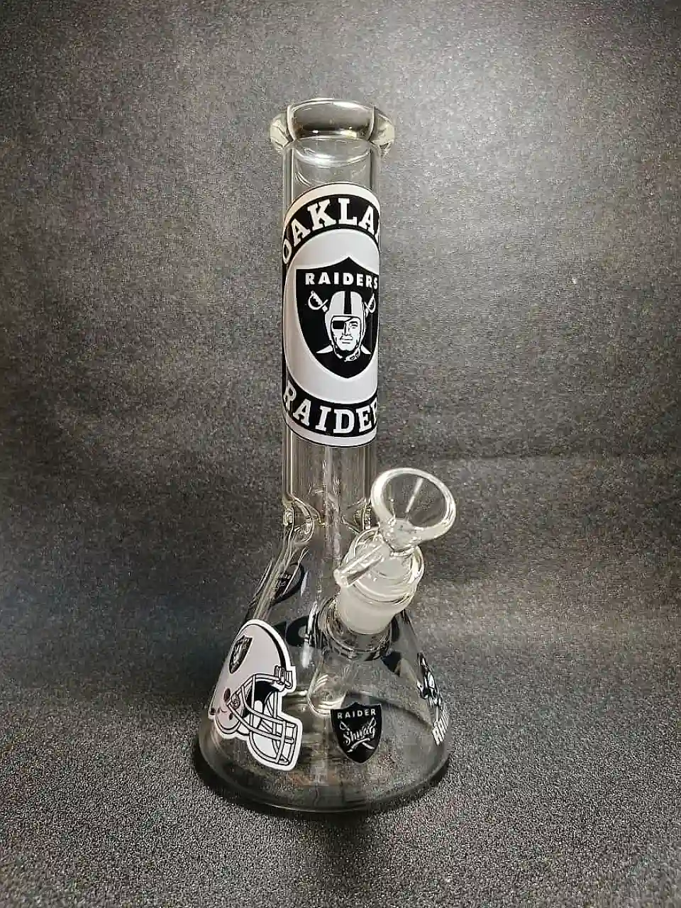 10-Inch Las Vegas Raiders NFL Beaker Glass Bong