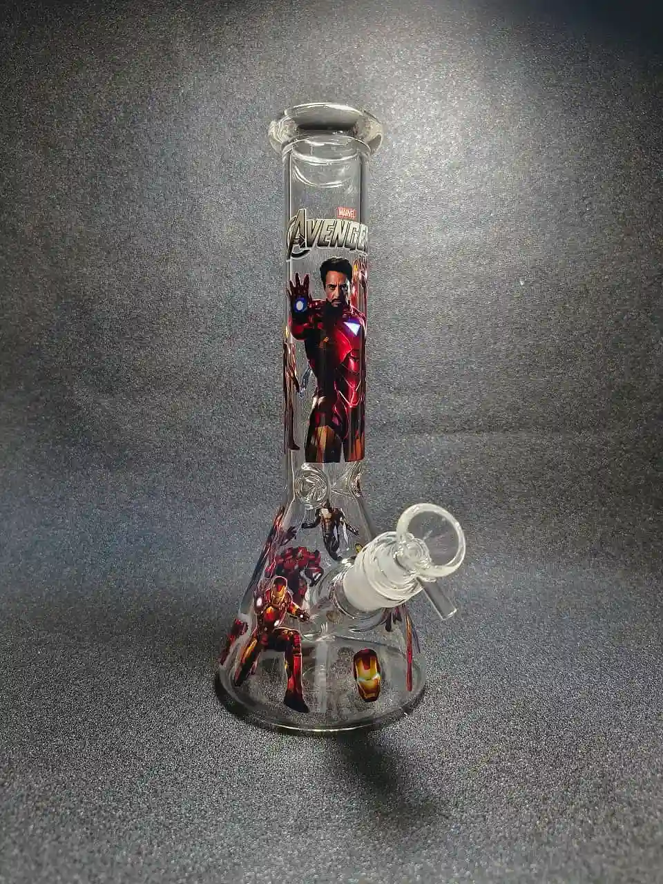 10 Inch Marvel Avengers Iron Man Beaker Glass Bong
