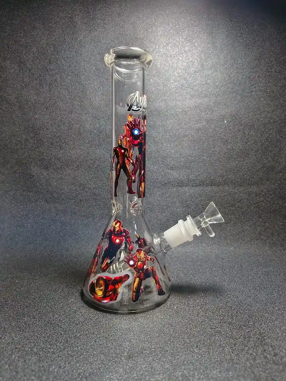 10 Inch Marvel Avengers Iron Man Beaker Glass Bong - Image 4