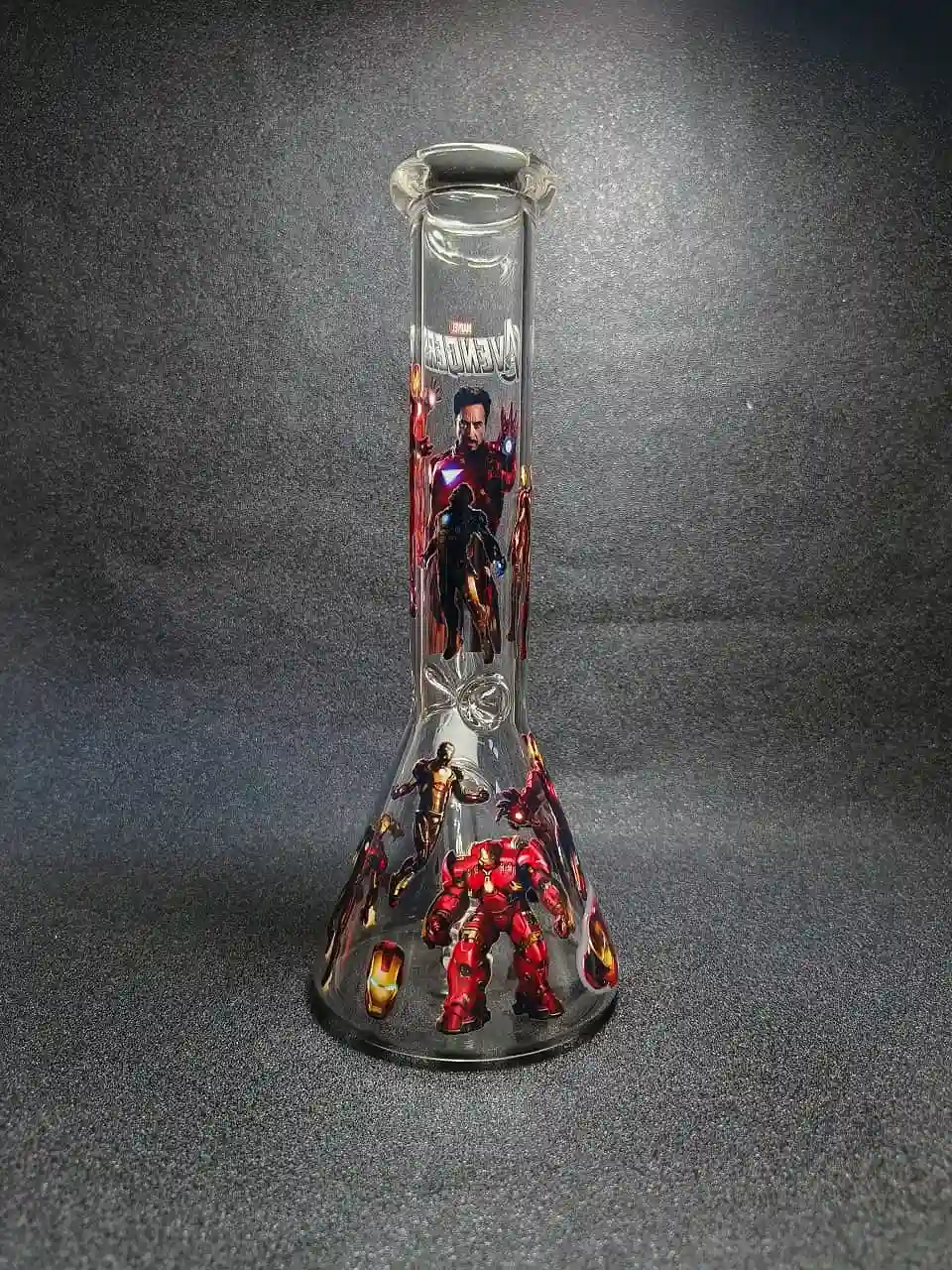 10 Inch Marvel Avengers Iron Man Beaker Glass Bong - Image 3