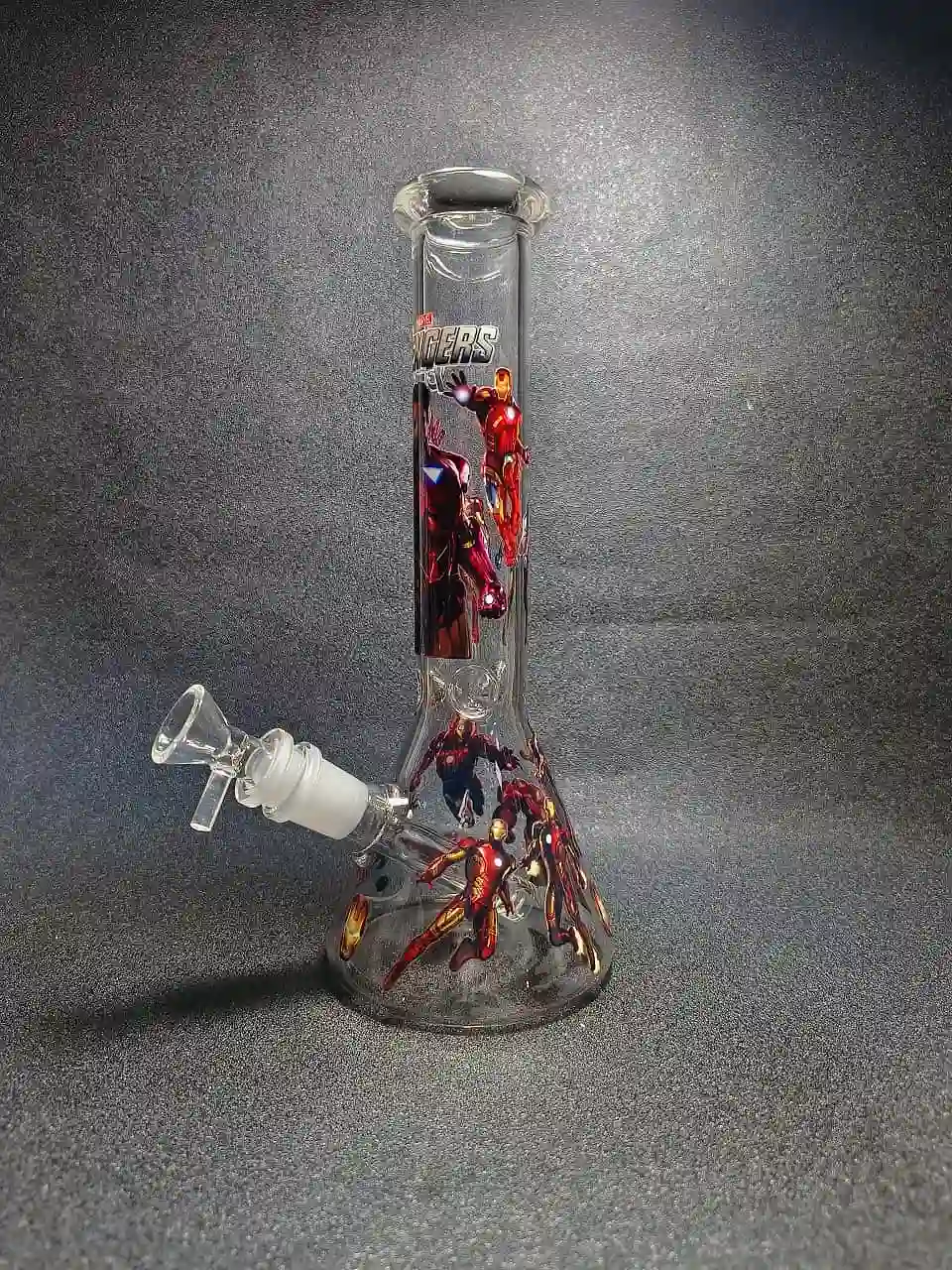 10 Inch Marvel Avengers Iron Man Beaker Glass Bong - Image 2