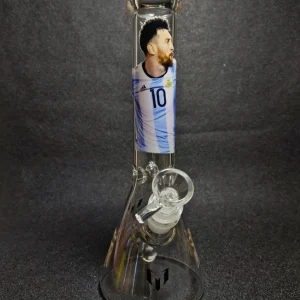 10 Inch Messi Argentina #10 Jersey Beaker Glass Bong