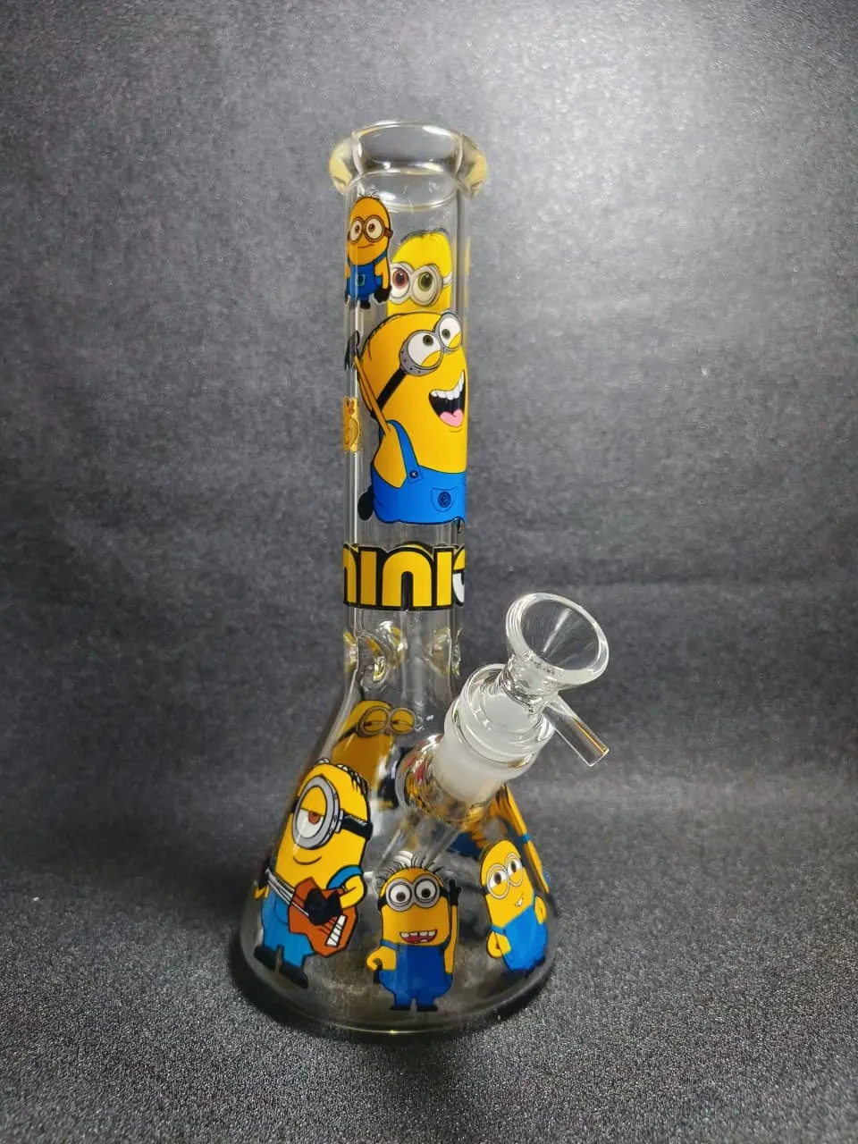 10 Inch Minions Inspired Borosilicate Glass Beaker Bong