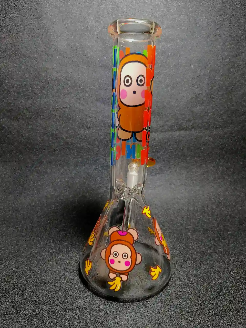 10 Inch Monkey Banana Cartoon Beaker Glass Bong - Image 3