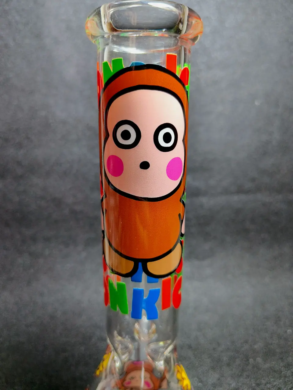 10 Inch Monkey Banana Cartoon Beaker Glass Bong - Image 6