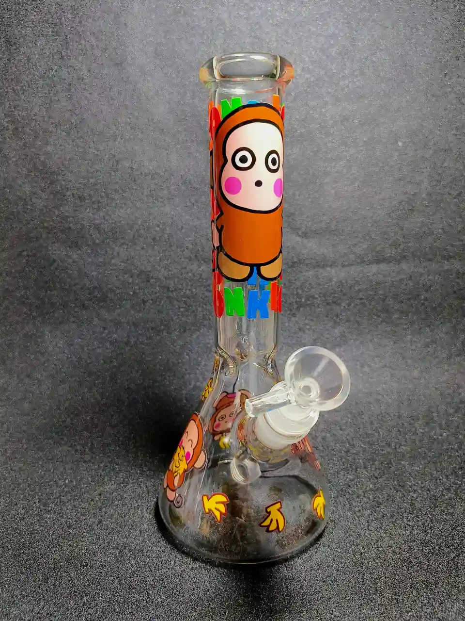 10 Inch Monkey Banana Cartoon Beaker Glass Bong - Image 5